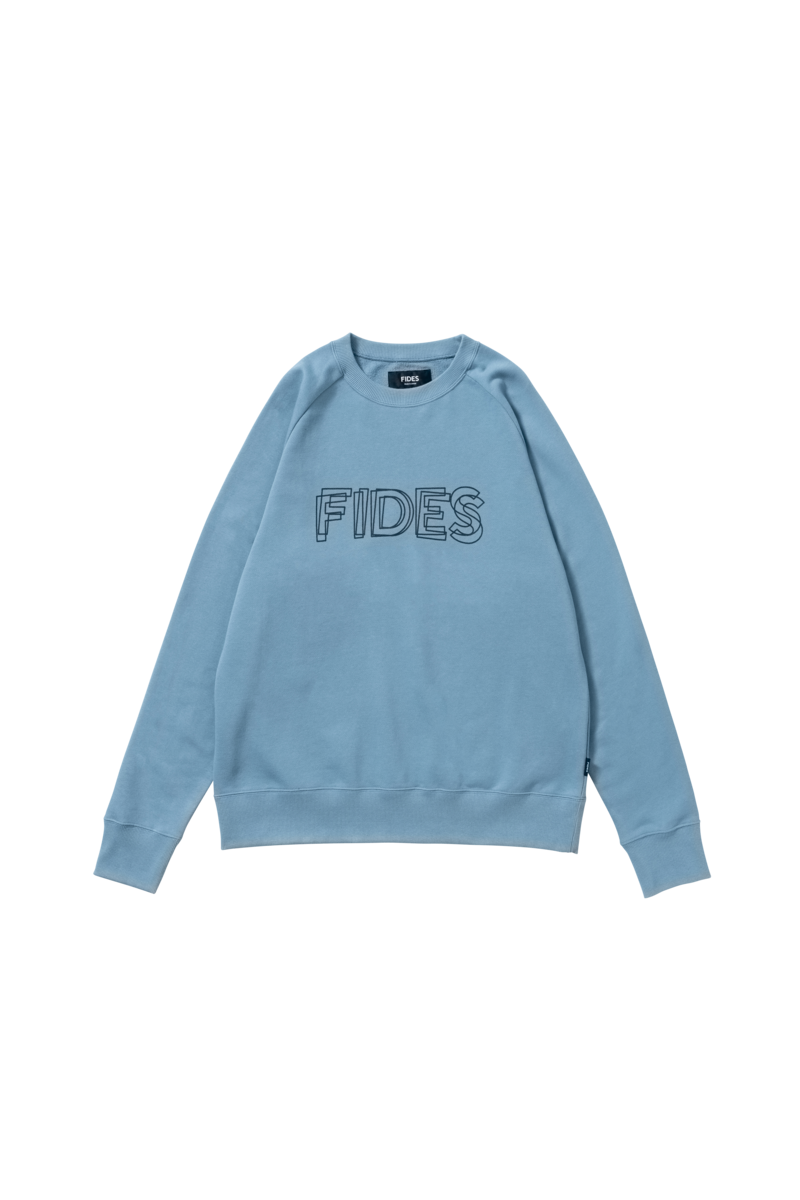 OVERLAP LOGO CREW NECK SWEAT – FIDES