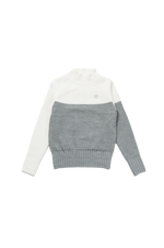 MOCK NECK LINING KNIT WOMEN