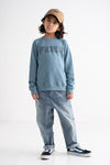 OVERLAP LOGO CREW NECK SWEAT KIDS