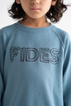 OVERLAP LOGO CREW NECK SWEAT KIDS