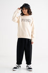 OVERLAP LOGO CREW NECK SWEAT KIDS