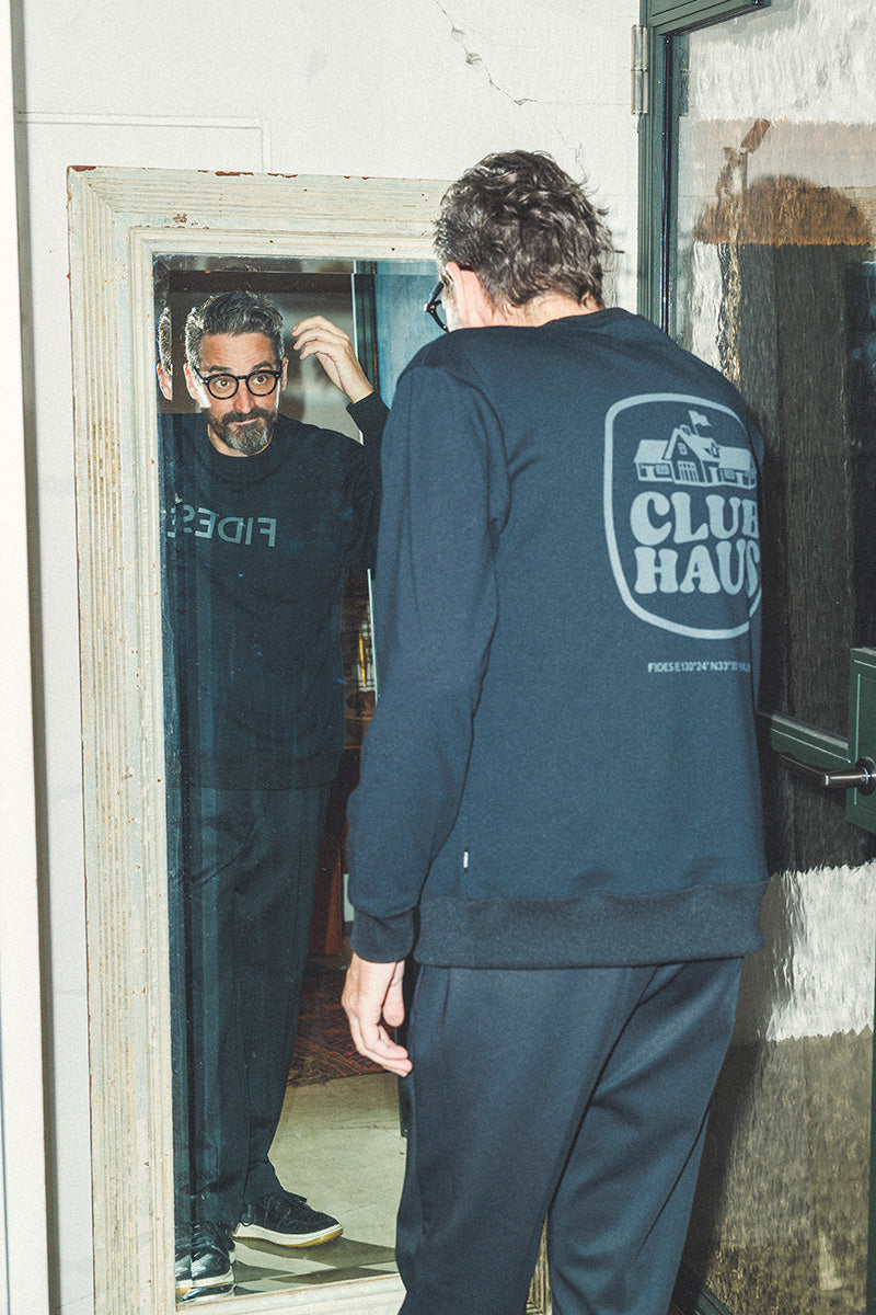 FIDES × CLUBHAUS LOGO CREW NECK