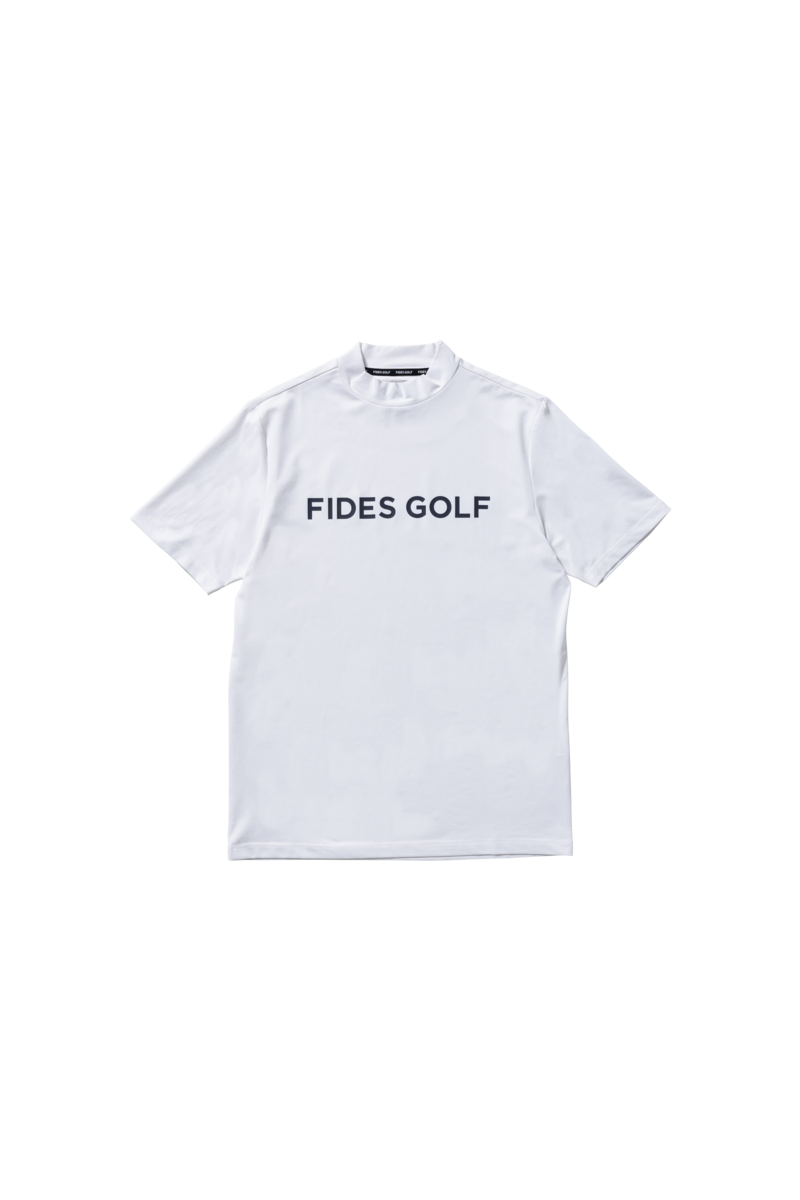 STRETCH LOGO MOCK NECK S/S