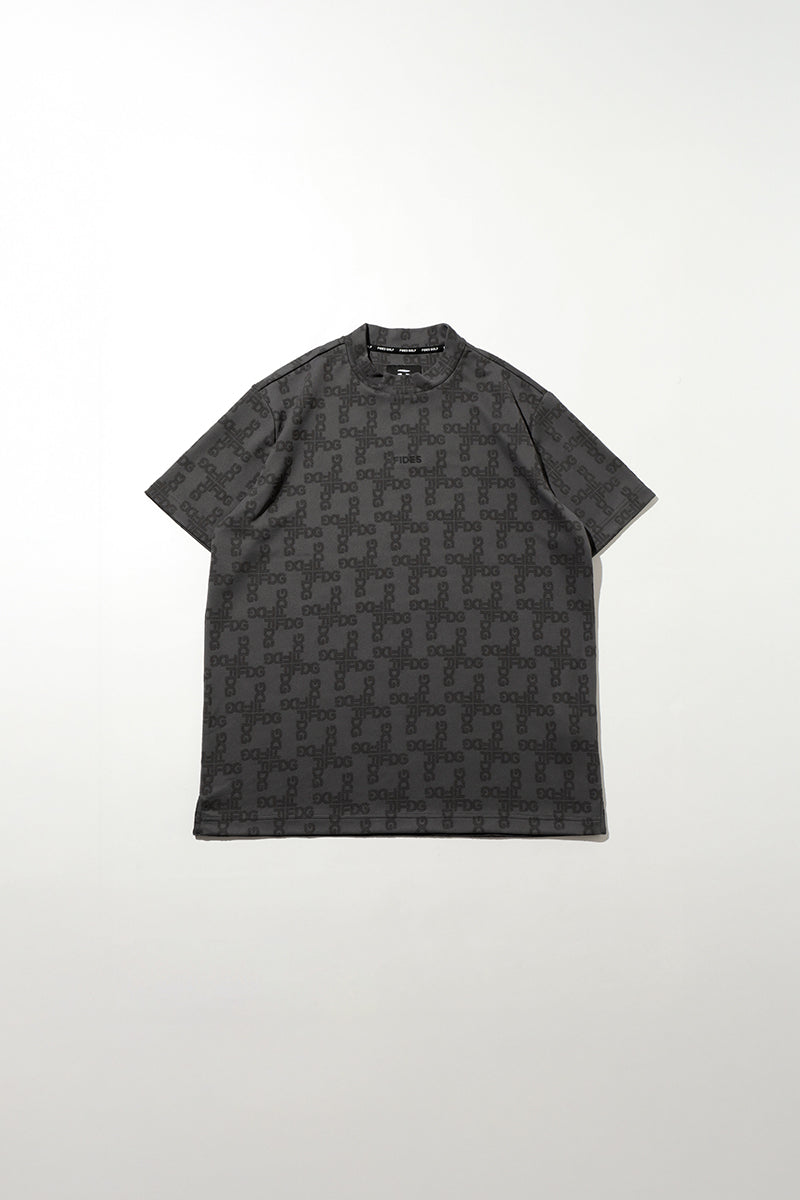 JACQUARD MOCK NECK S/S – FIDES
