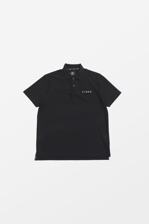 ◾️FIDES GOLF モックネック　サイズL グレー MESH TRICOT LOGO MOCK NECK S/S – FIDES