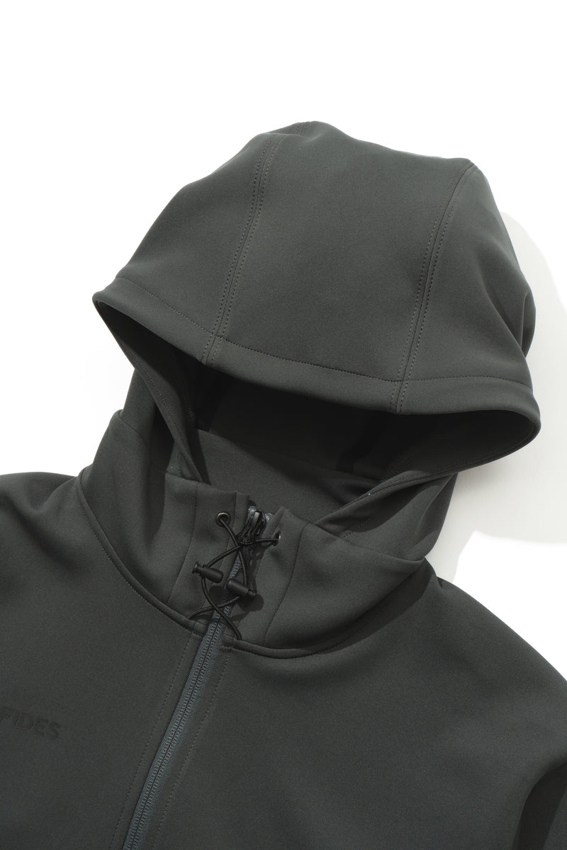 STRETCH JERSEY FULL ZIP PARKA – FIDES