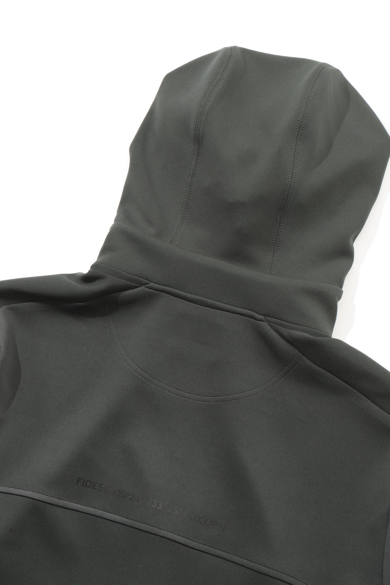 STRETCH JERSEY FULL ZIP PARKA – FIDES