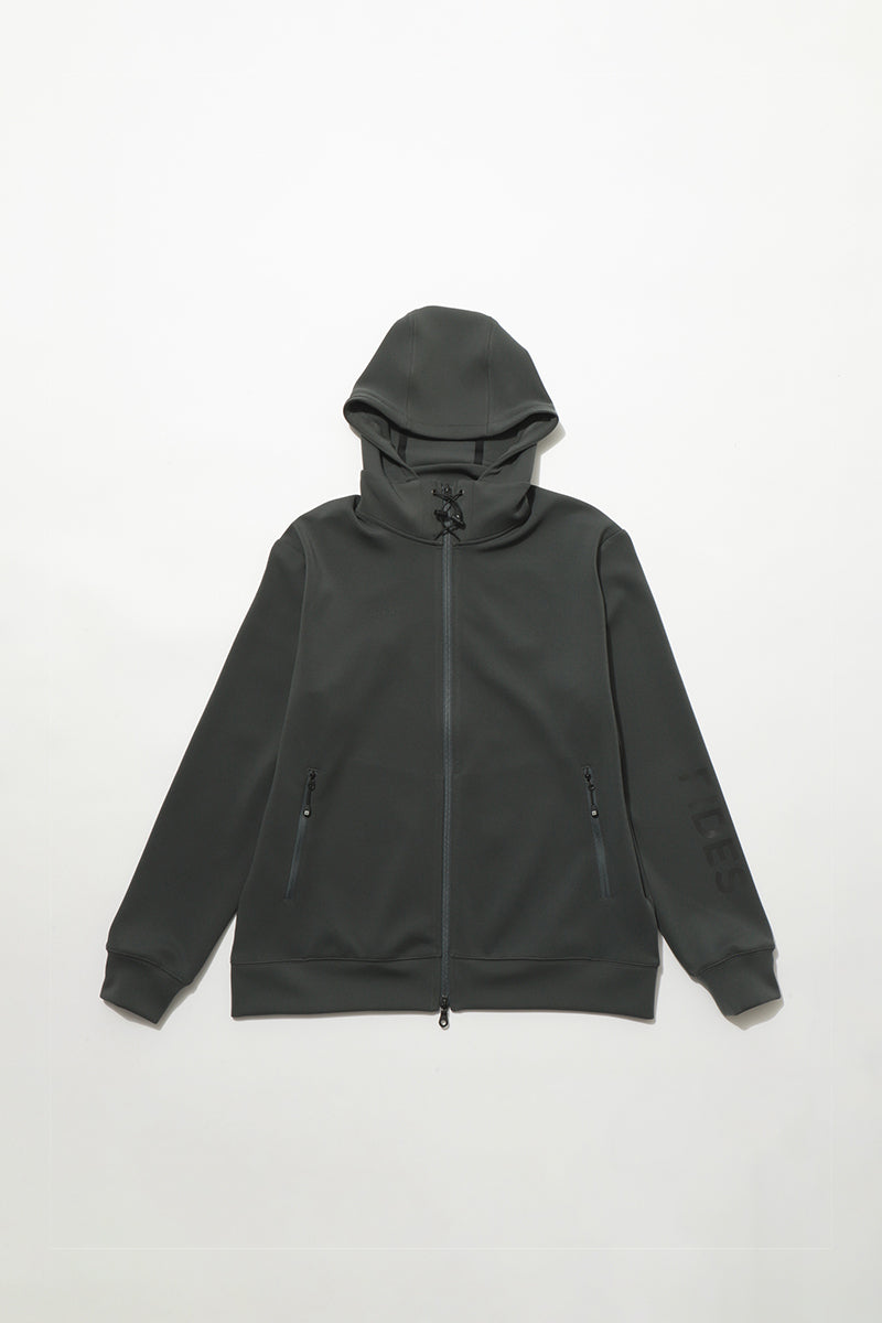 STRETCH JERSEY FULL ZIP PARKA – FIDES