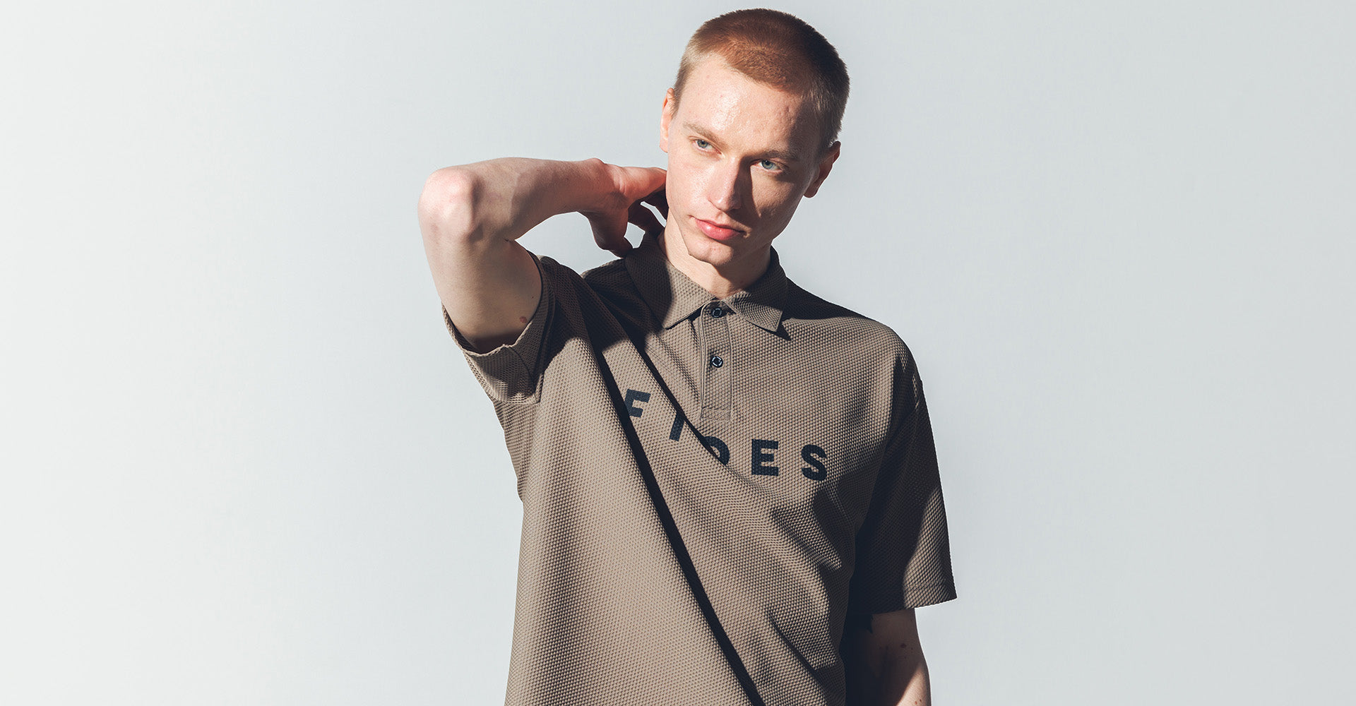 ゴルフウェア FIDES GOLF TRICOLOR POLO