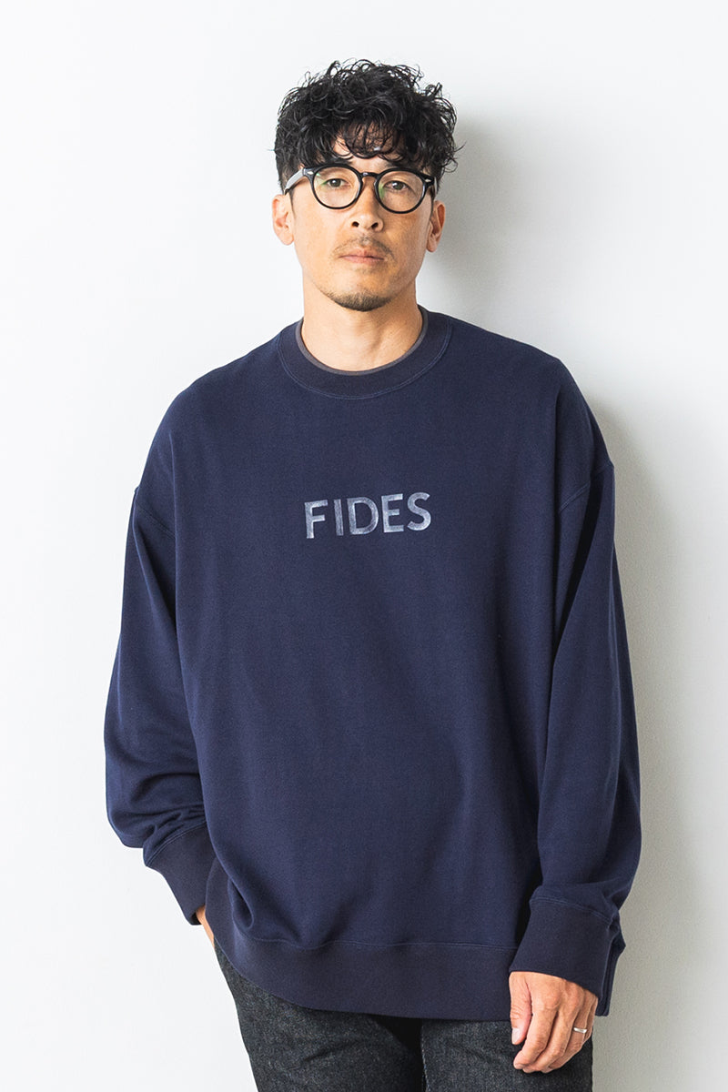 JACQUARD FRENCH TERRY LOGO SWEAT