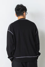 JACQUARD FRENCH TERRY 2LINE LOGO SWEAT