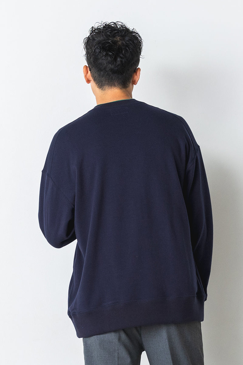 JACQUARD FRENCH TERRY LOGO SWEAT