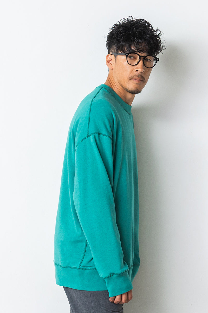 JACQUARD FRENCH TERRY 2LINE LOGO SWEAT