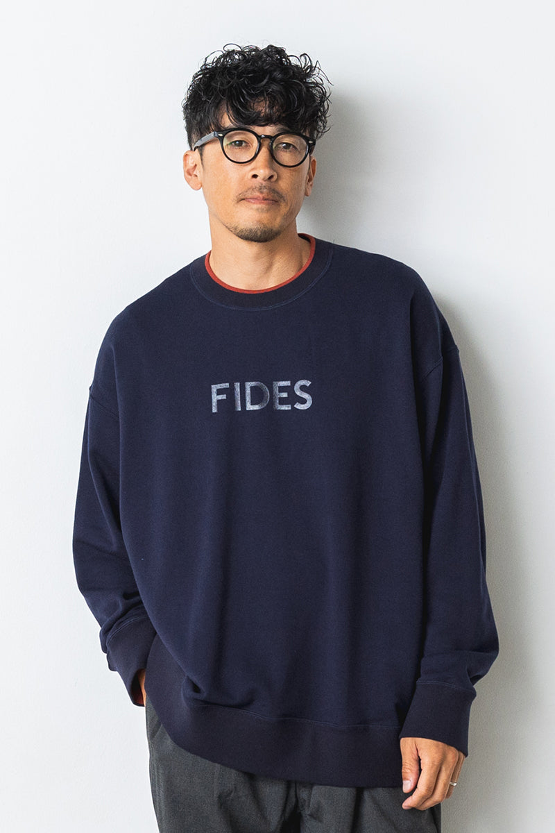 JACQUARD FRENCH TERRY LOGO SWEAT