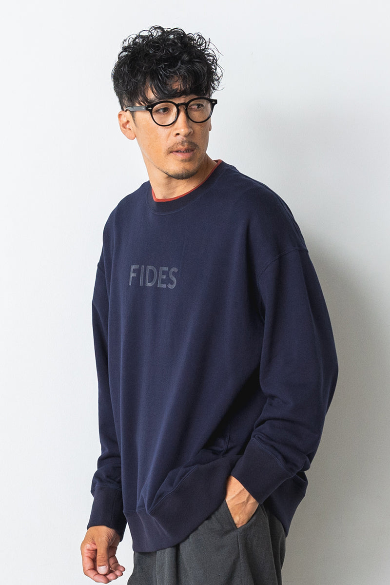 JACQUARD FRENCH TERRY LOGO SWEAT