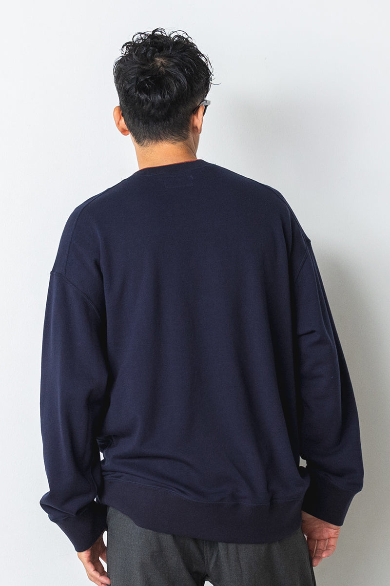 JACQUARD FRENCH TERRY LOGO SWEAT