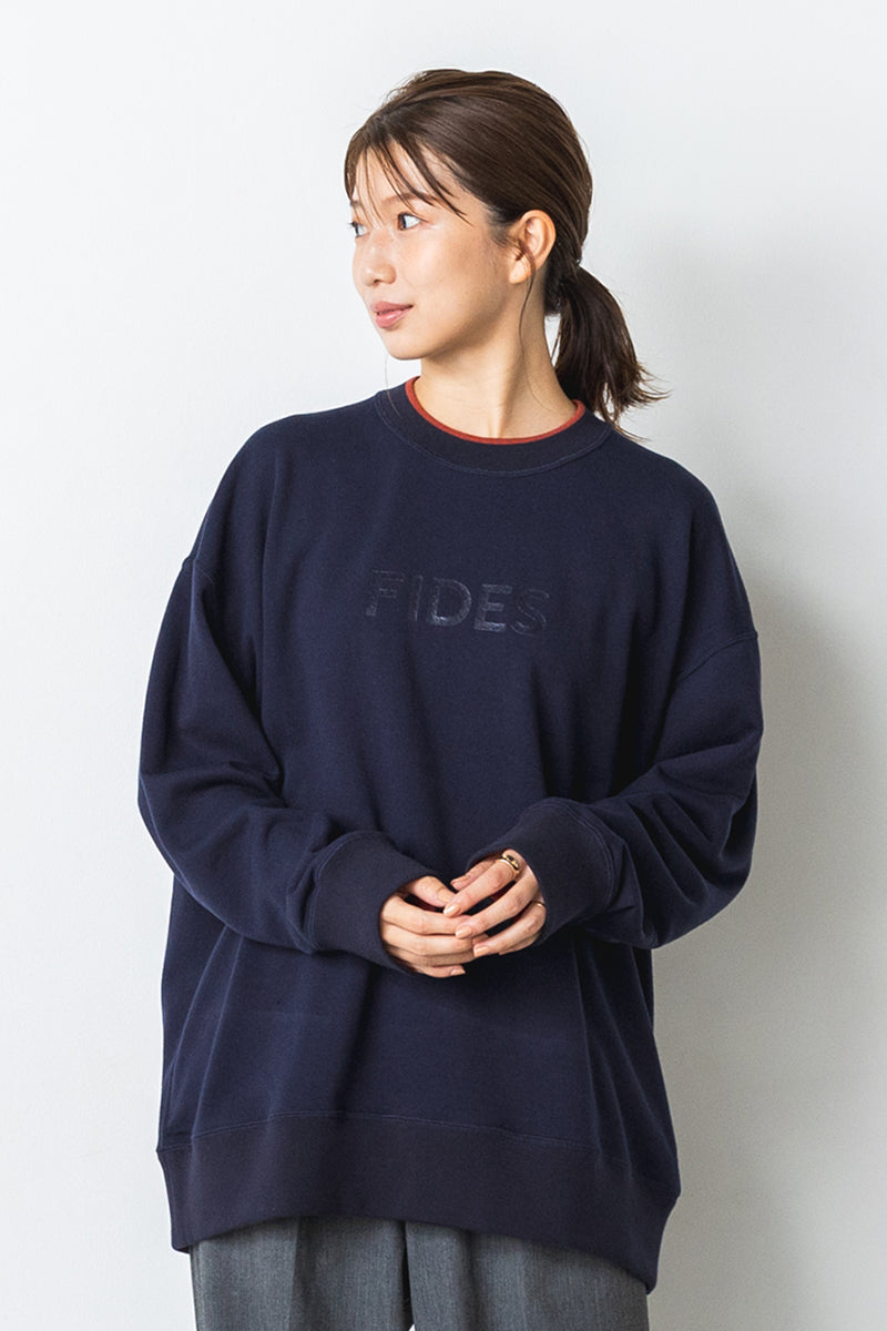 JACQUARD FRENCH TERRY LOGO SWEAT