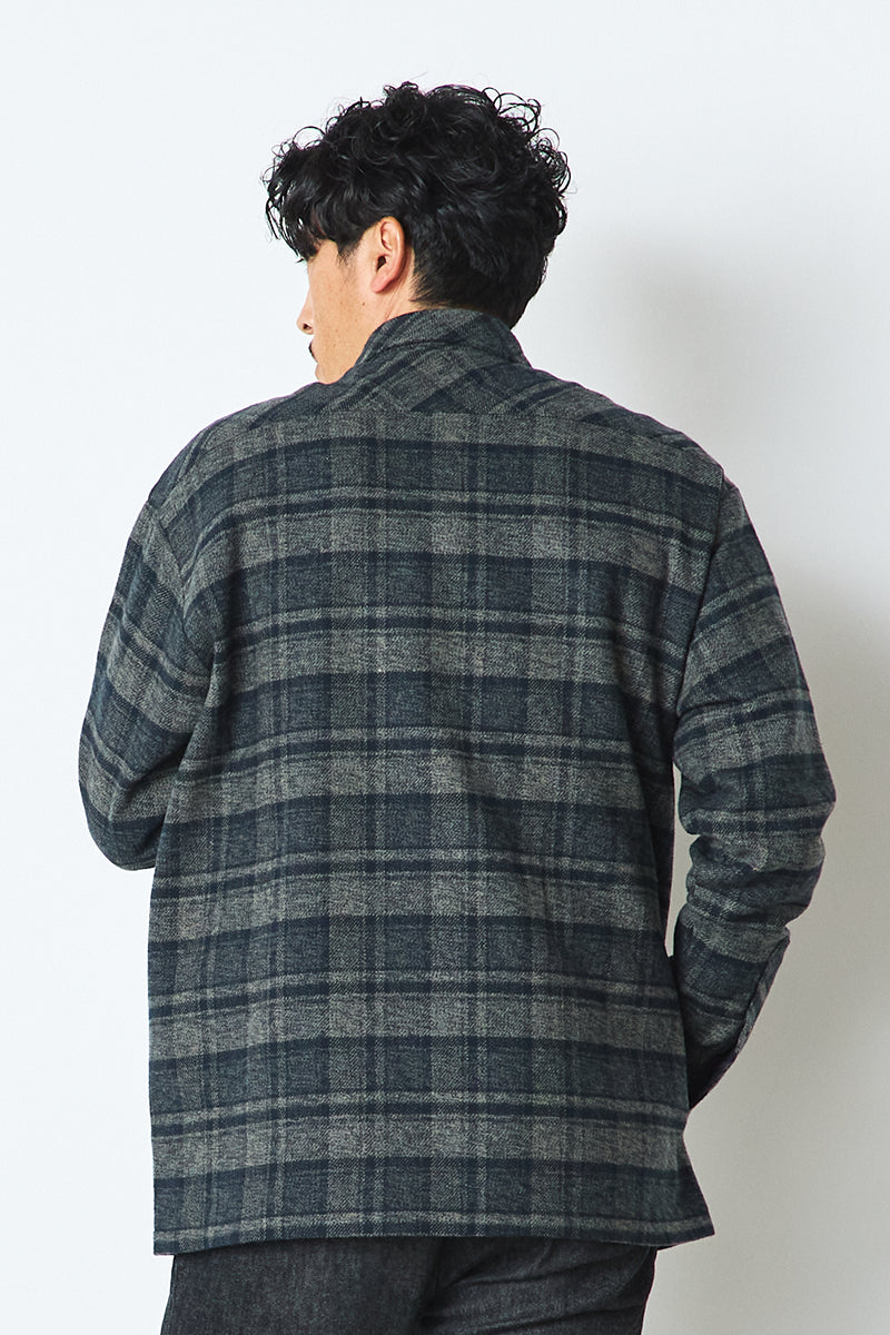 COTTON TWEED CHECK SHIRT JACKET – FIDES