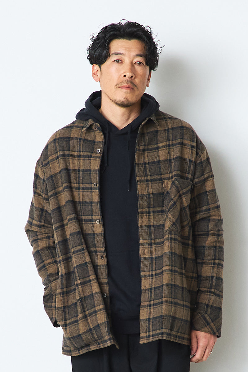 COTTON TWEED CHECK SHIRT JACKET – FIDES