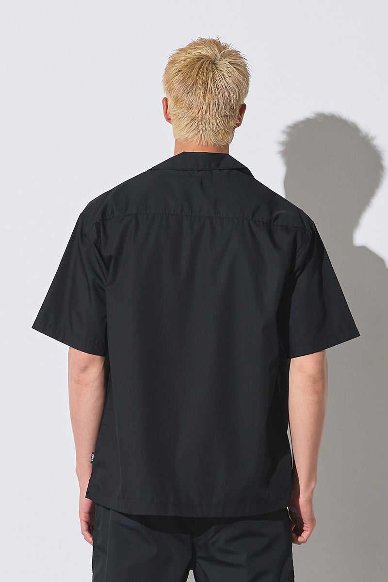 TYPEWRITER OPEN COLLAR SHIRT S/S – FIDES