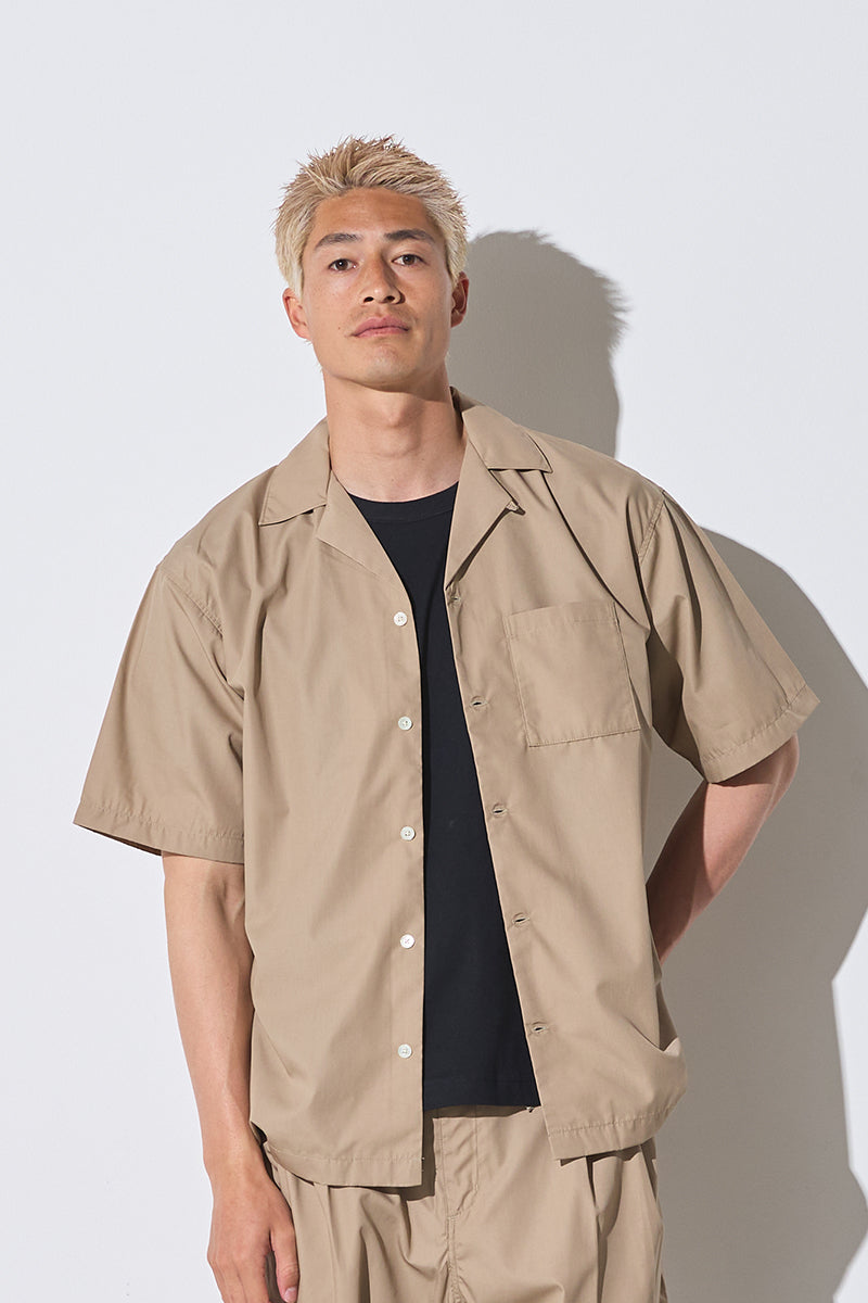 TYPEWRITER OPEN COLLAR SHIRT S/S – FIDES
