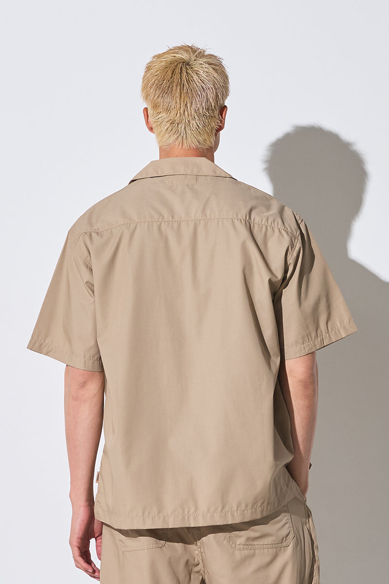 TYPEWRITER OPEN COLLAR SHIRT S/S – FIDES