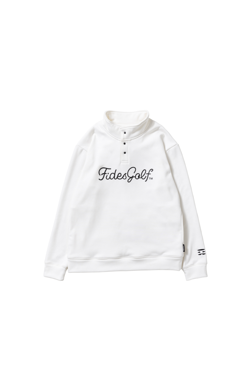 SNAP BRUSHED BACK SWEAT