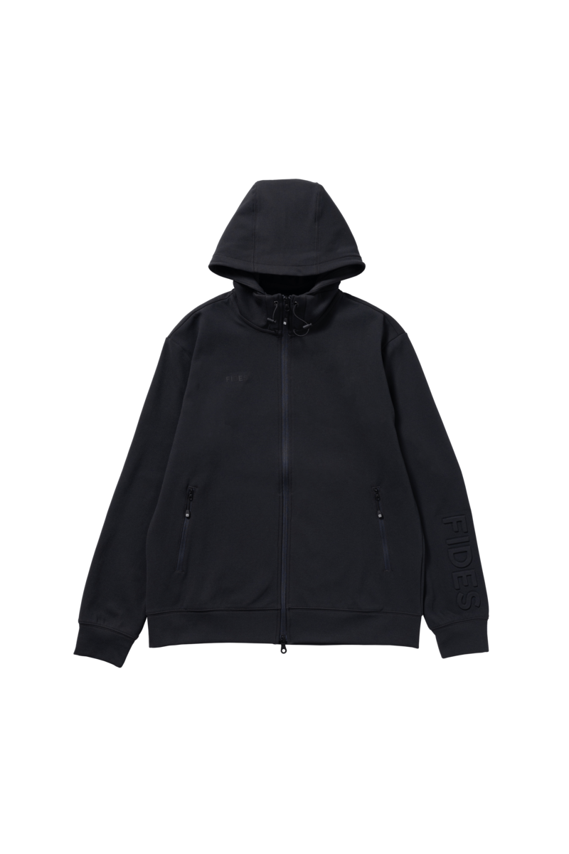 BACK MESH PUNCH FULL ZIP SWEAT PARKA