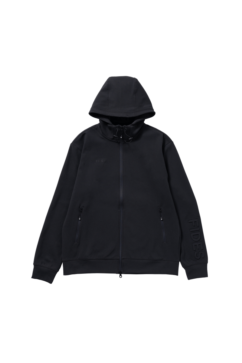 BACK MESH PUNCH FULL ZIP SWEAT PARKA