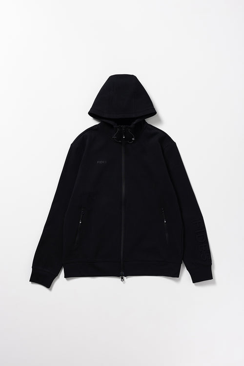 BACK MESH PUNCH FULL ZIP SWEAT PARKA