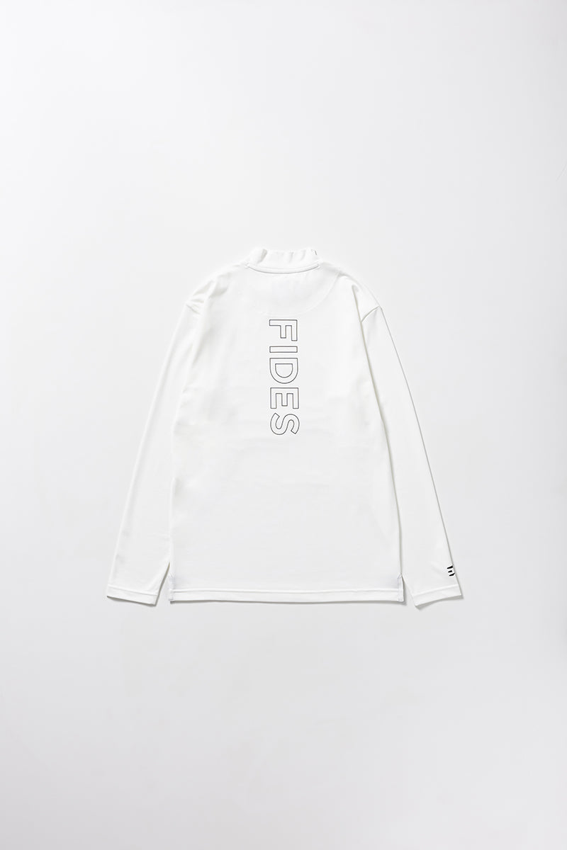 BACK LOGO MOCK NECK L/S