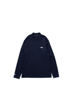 BACK LOGO MOCK NECK L/S