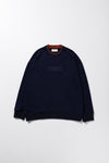 JACQUARD FRENCH TERRY LOGO SWEAT