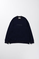 JACQUARD FRENCH TERRY LOGO SWEAT