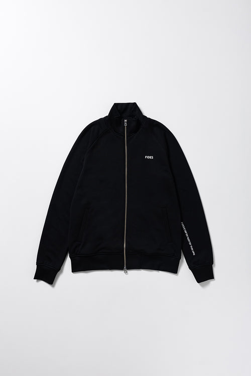 NYLON JACQUARD HIGH NECK ZIP