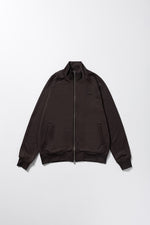 NYLON JACQUARD HIGH NECK ZIP