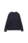 BACK MESH PUNCH CREW NECK SWEAT
