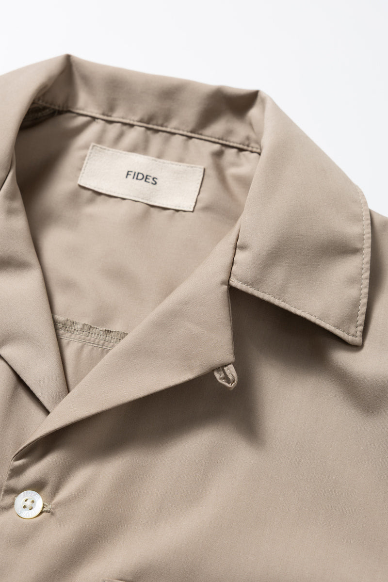 TYPEWRITER OPEN COLLAR SHIRT S/S