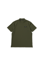 RECYCLE MESH LOGO MOCK NECK S/S