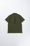 RECYCLE MESH LOGO MOCK NECK S/S