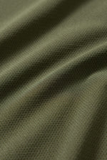 RECYCLE MESH LOGO MOCK NECK S/S