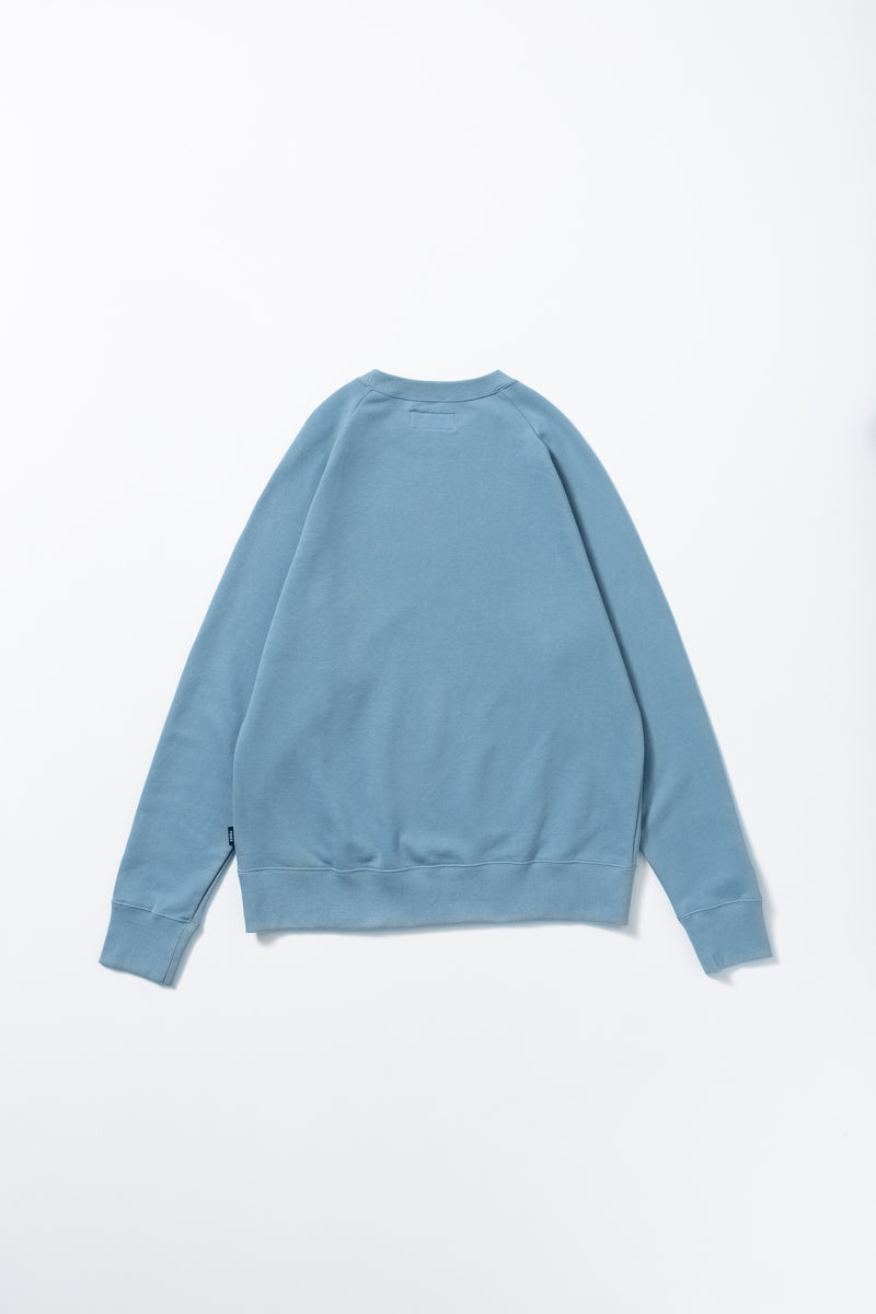 水色 クルーネック トレーナー OVERLAP LOGO CREW NECK SWEAT – FIDES