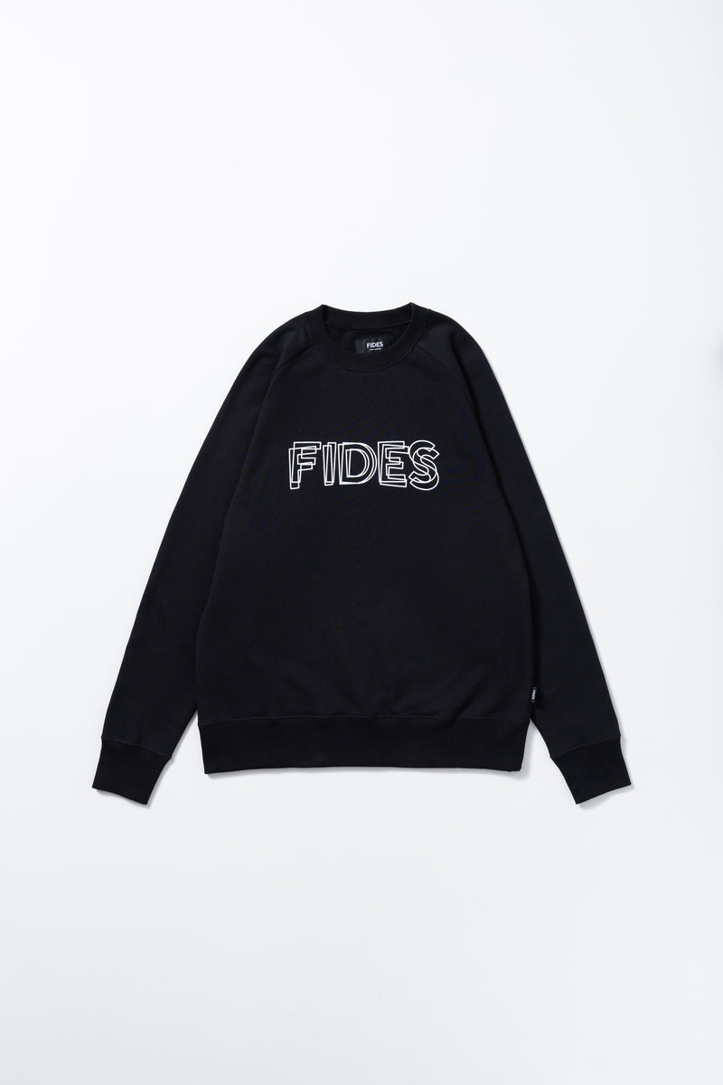 OVERLAP LOGO CREW NECK SWEAT – FIDES