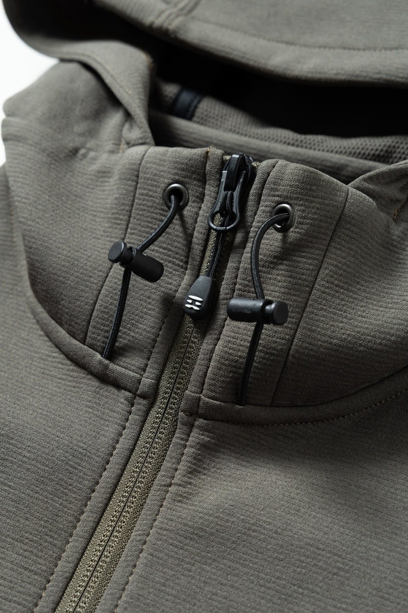 BACK MESH PUNCH FULL ZIP PARKA