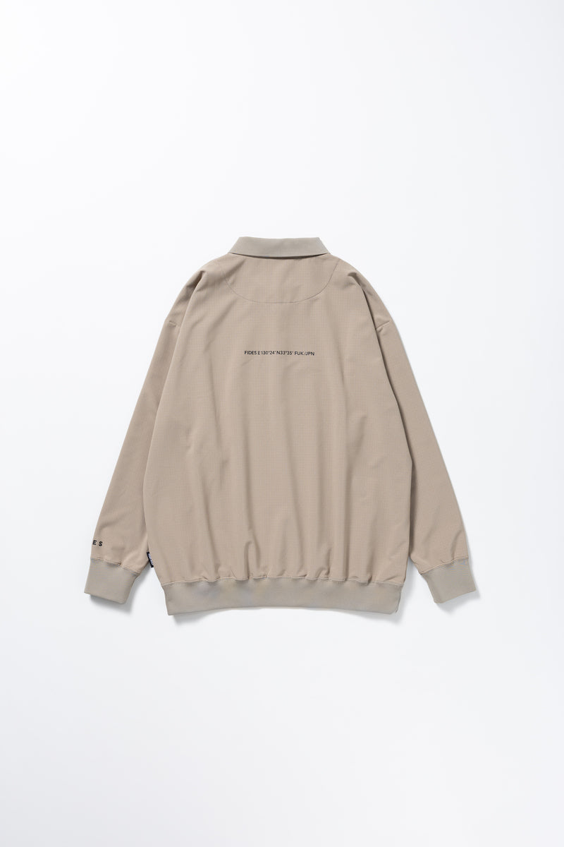 HALF ZIP POLO L/S