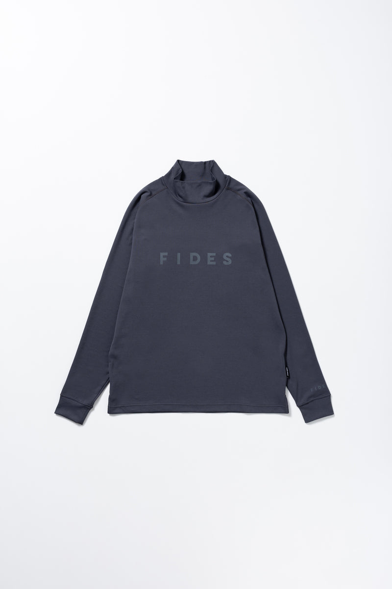 FIDES GOLF LOGO MOCK NECK L/S ネイビーM LOGO MOCK NECK L/S – FIDES