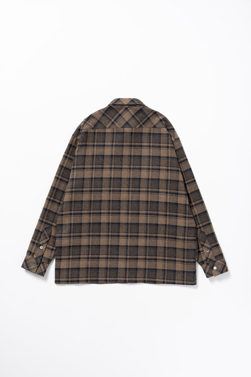 COTTON TWEED CHECK SHIRT JACKET – FIDES