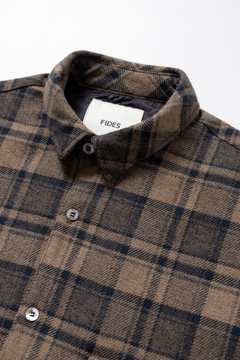 COTTON TWEED CHECK SHIRT JACKET – FIDES