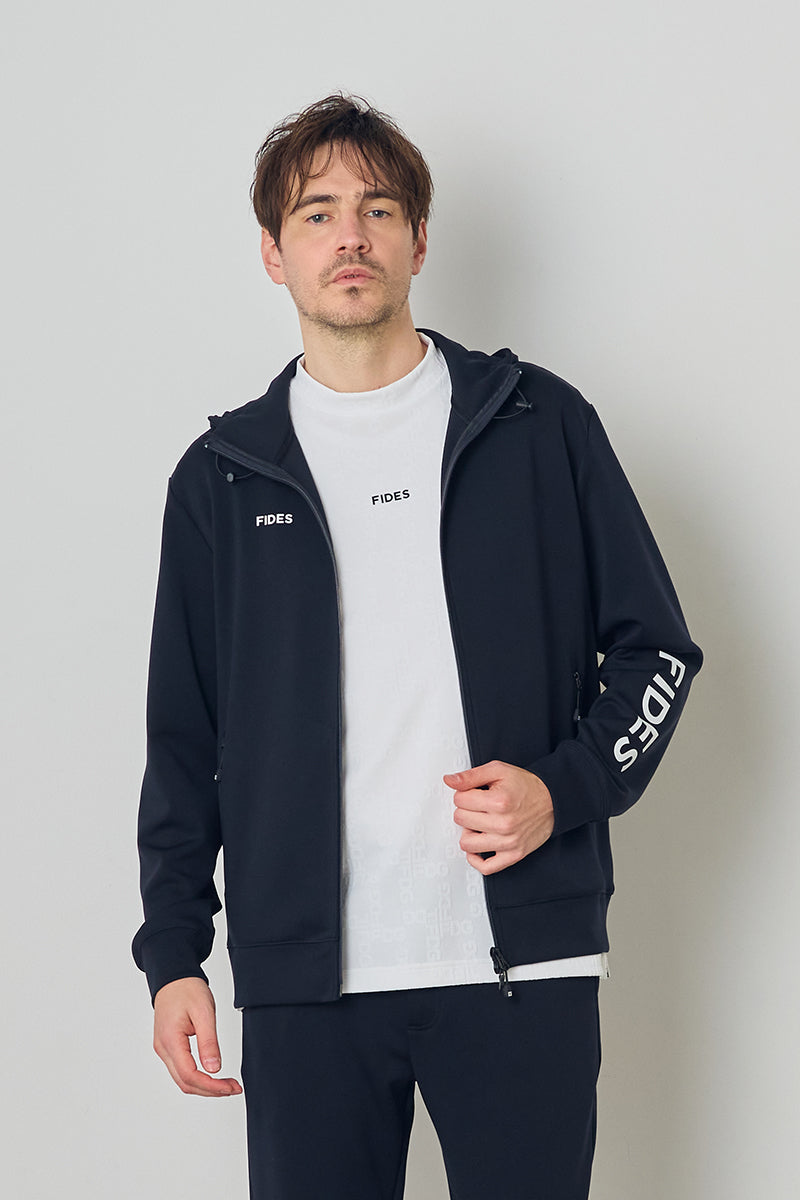 STRETCH JERSEY FULL ZIP PARKA – FIDES