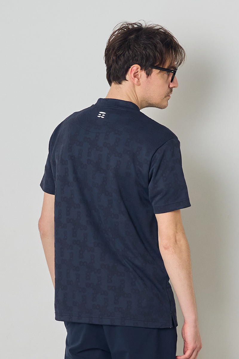 JACQUARD MOCK NECK S/S – FIDES
